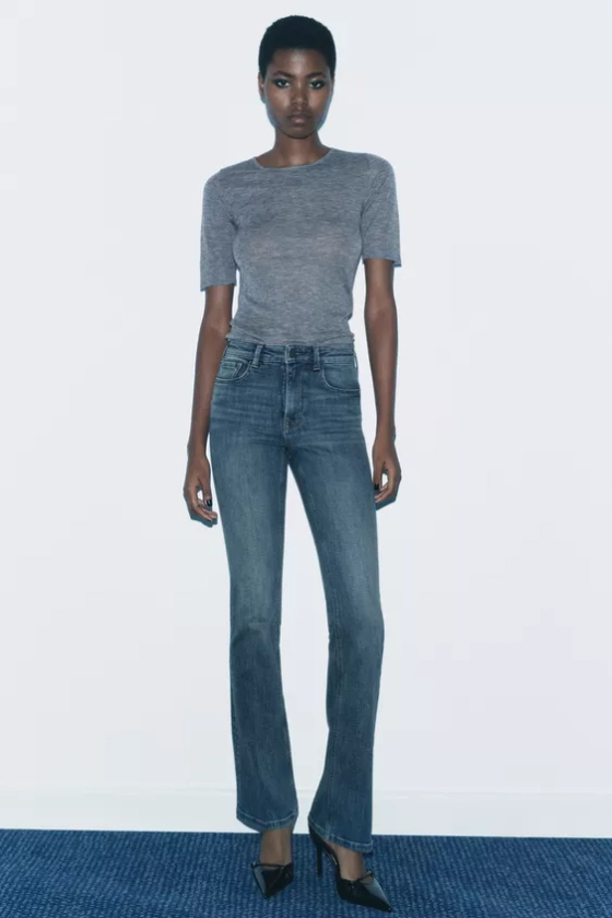 LOW RISE CONTOUR BOOTCUT JEANS ZW COLLECTION