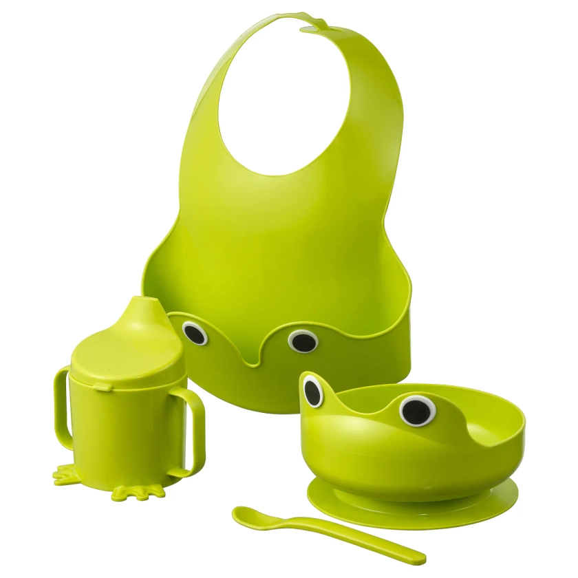 MATA green, 4-piece eating set - IKEA