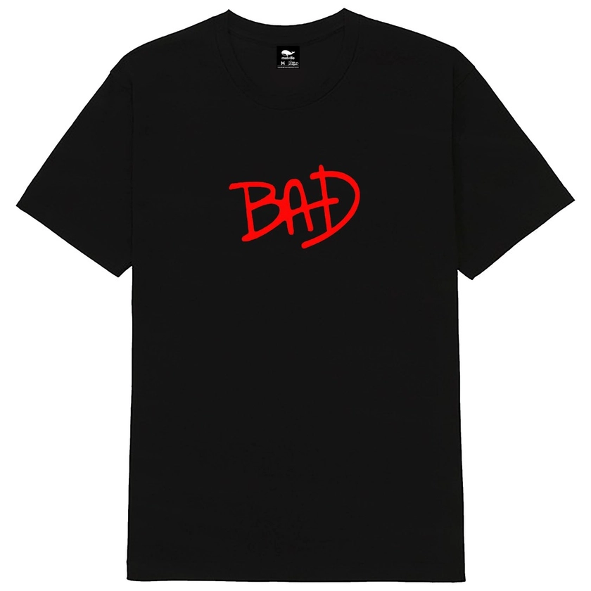 Camiseta Preta algodão BAD Michael Jackson | Shopee Brasil