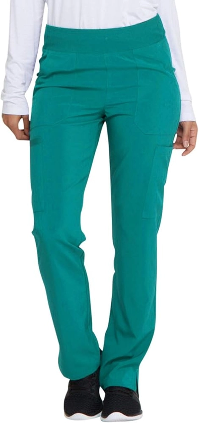 EDS Essentials Scrubs for Women, Yoga-Inspired Pull-On Pant with Four-Way Stretch and Moisture Wicking DK005