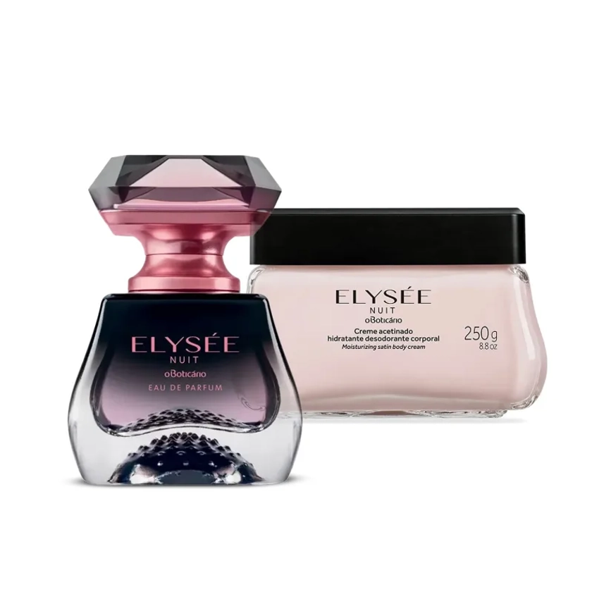 Combo Elysée Nuit: Eau de Parfum 50ml + Creme Acetinado Hidratante 250g | O Boticário