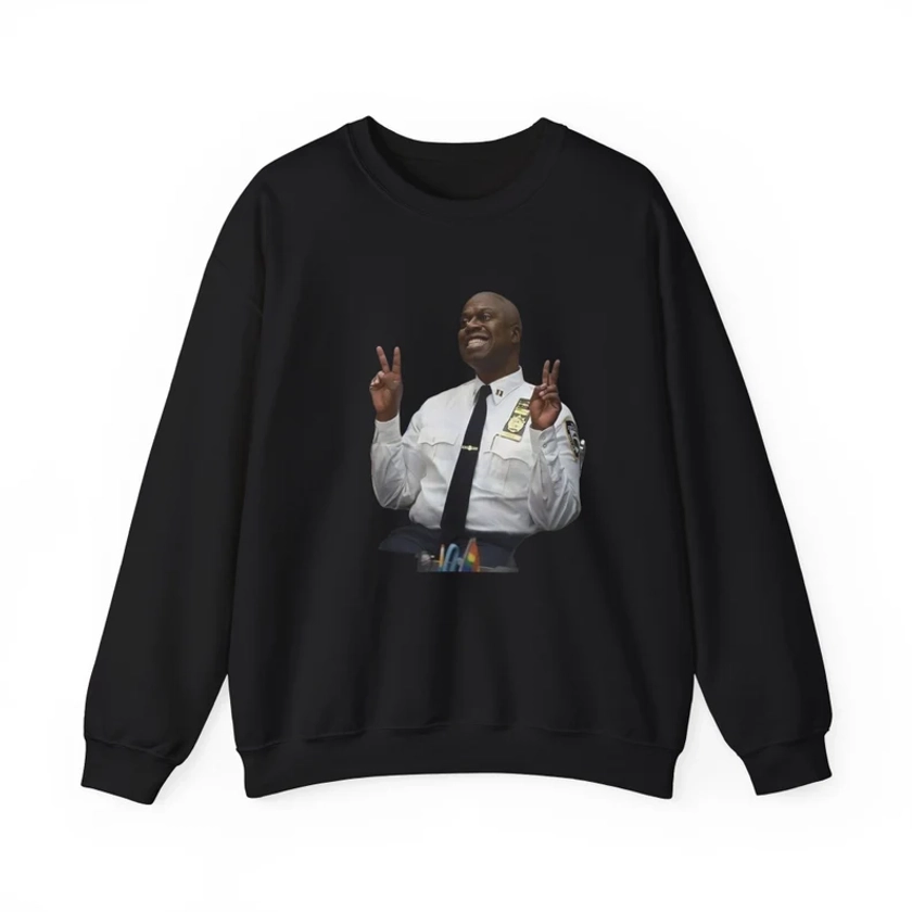 Smiling Captain Raymond Holt Sweatshirt, Andre Braugher Brooklyn Sweatshirt - Etsy UK