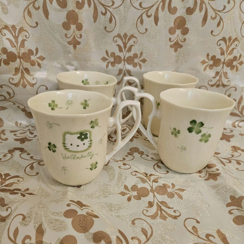 Cup Hello Kitty Mug Set of 4 Japanese seller Excellent reputation Direct from Ja