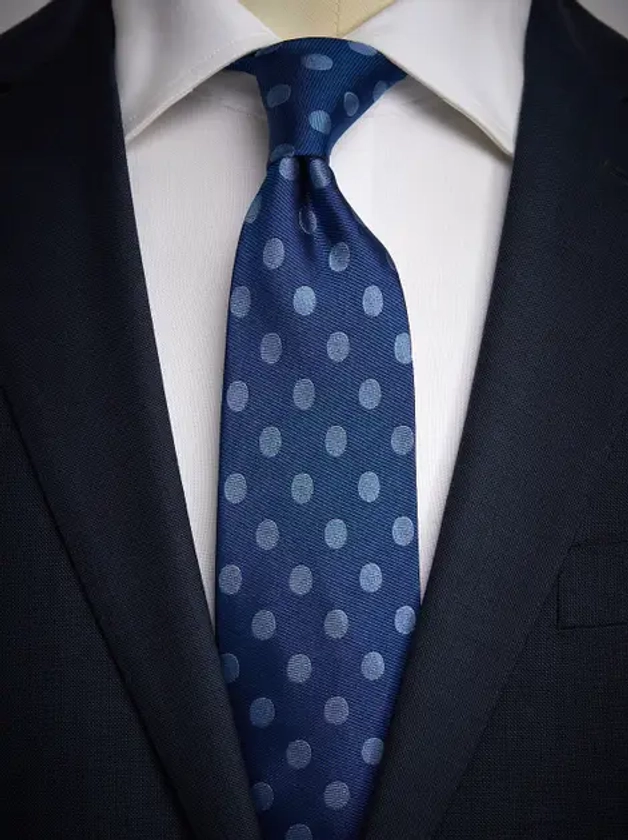 Blue Tie Polka Dot - Buy online | John Henric
