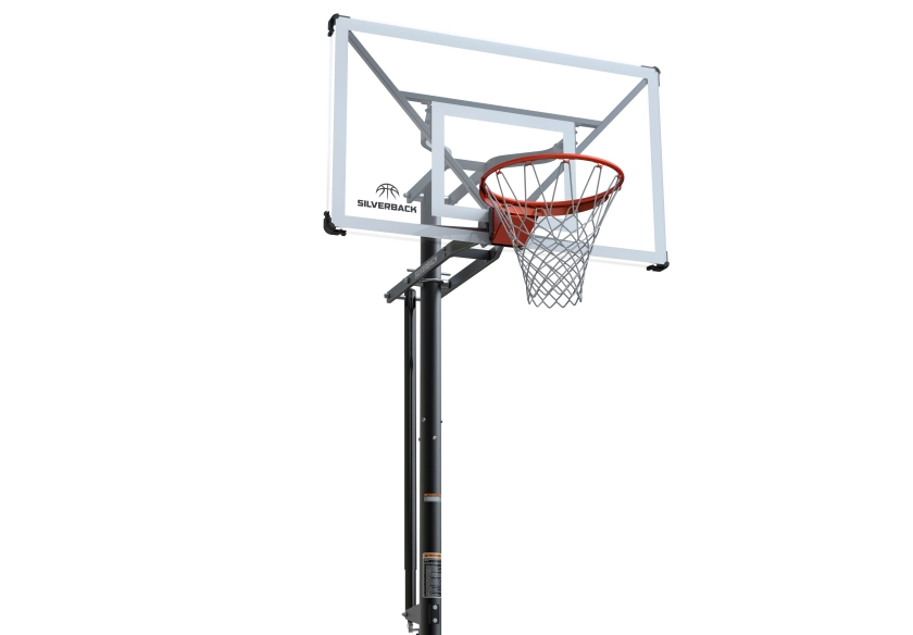 Silverback SBX 54" In-Ground Basketball Hoop with Adjustable-Height Backboard - Walmart.com