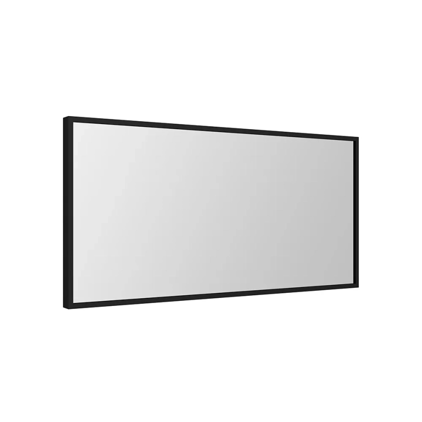 48" x 24" Bathroom mirror with black aluminum frame
