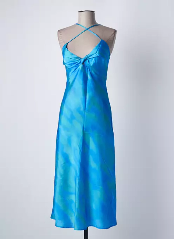 Bershka Robes Longues Femme de couleur bleu 2235724-bleu00 - Modz