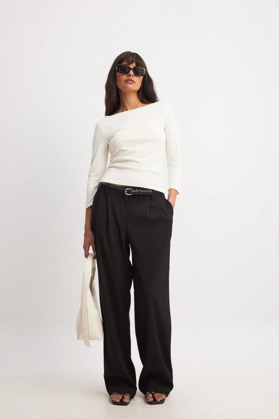 Low Waist Suit Pants