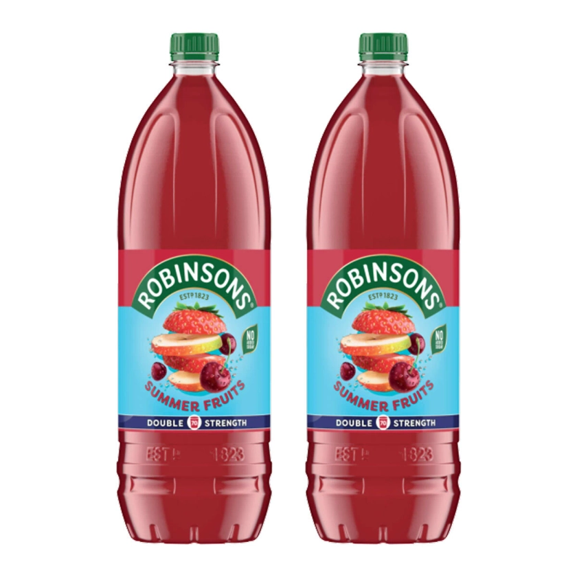 Robinsons Real Fruit Double Strength Summer Fruits, 2 x 1...