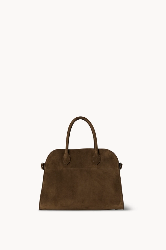 Soft Margaux 12 Bag Tan in Suede – The Row