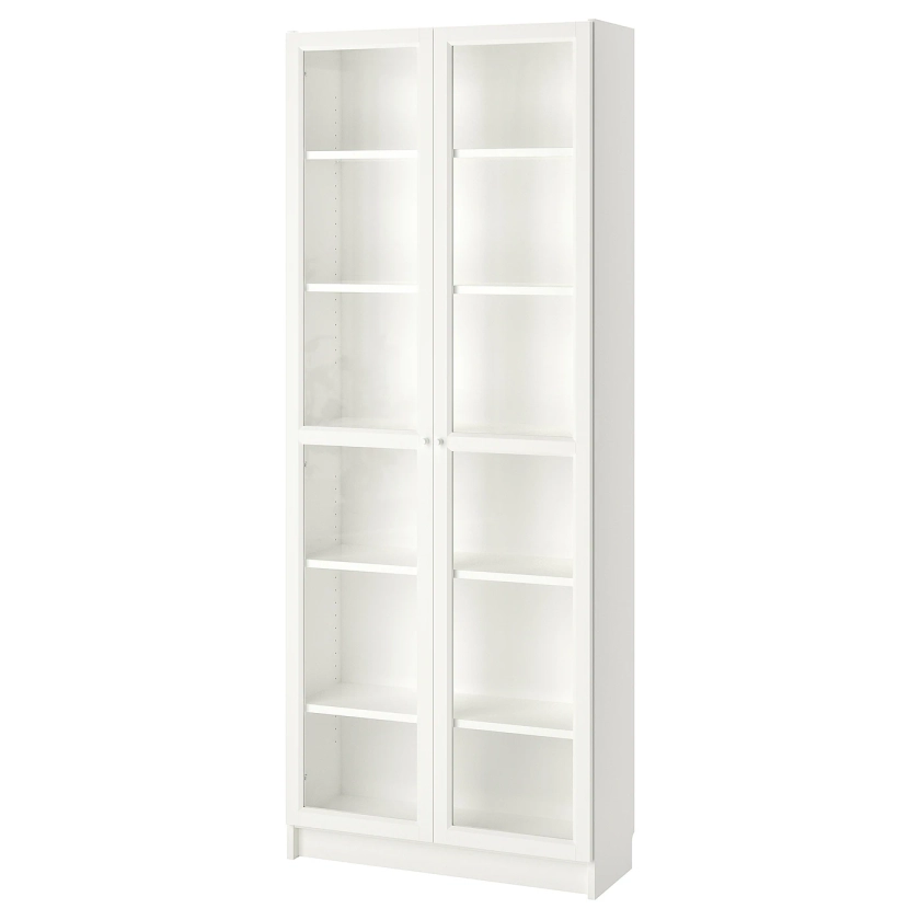 BILLY / OXBERG bookcase, white, 311/2x113/4x791/2" - IKEA