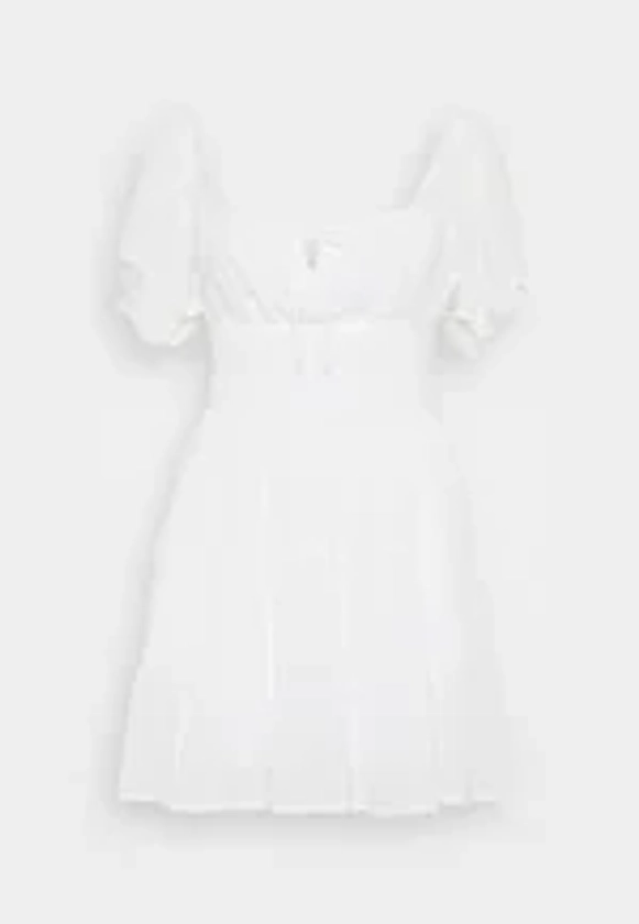 Hollister Co. CHANNELED SKORT DRESS - Robe de jour - bright white/blanc - ZALANDO.FR