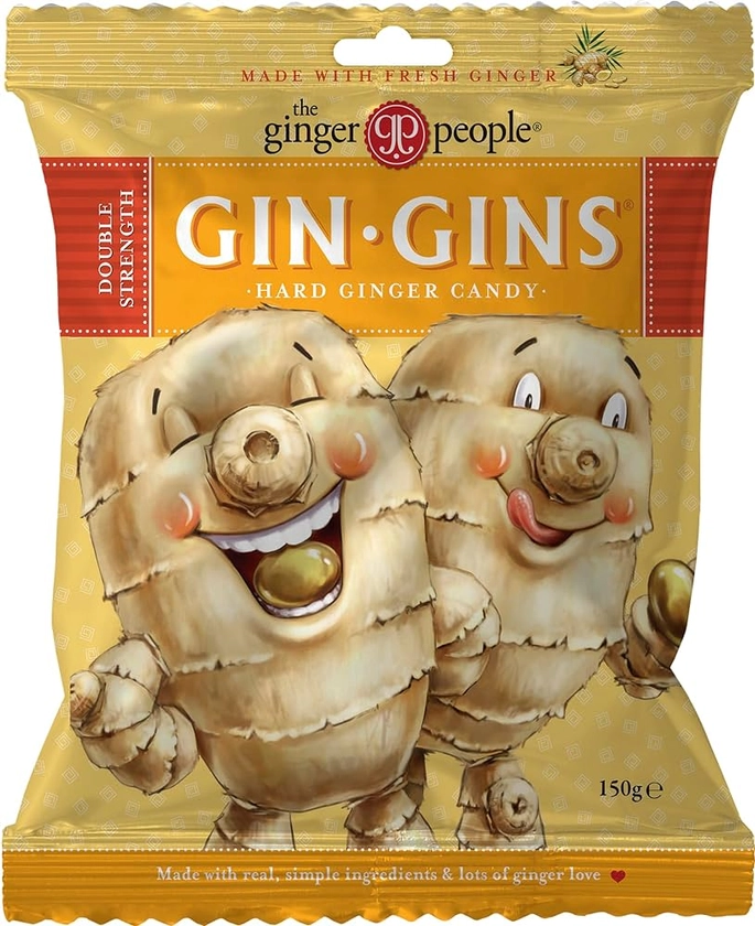 The Ginger People Gin Gin Hard Boiled Candy Bag, 150 g