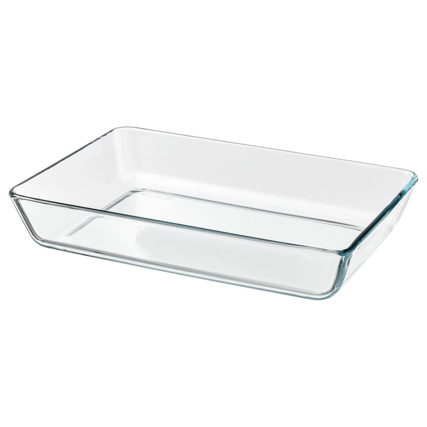 MIXTUR Plat /plat à four, verre transparent, 35x25 cm - IKEA