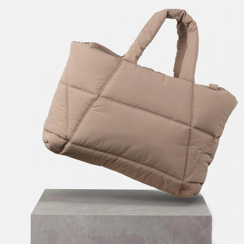 Puffer Bag | NORTVI | Beige | Fashionable, Stylish and Sustainable