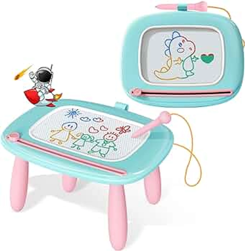 Amazon.com: Kikidex Toddler Toys for 1 2 3 Years Old, Sturdy Magnetic Doodle Scribbler Board, Entertainment Toys for Kids, Reusable and no Mess, Educational Learning Toys Gifts for Birthday Christmas : Toys & Games