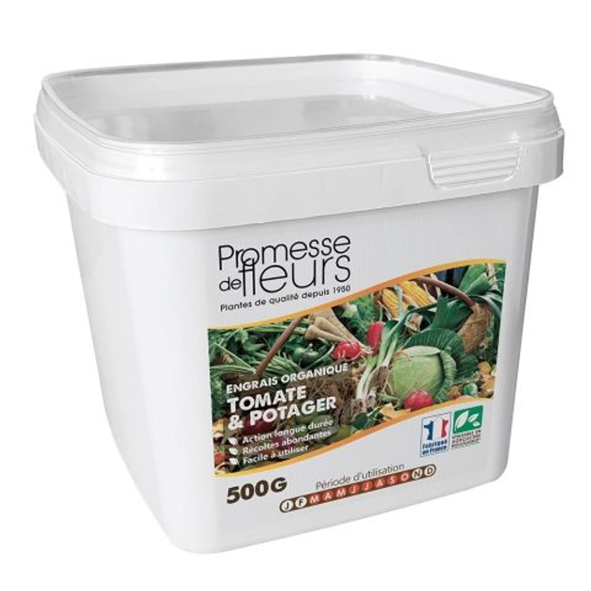 Engrais UAB Promesse de Fleurs pour tomates et légumes fruits boite de 500g