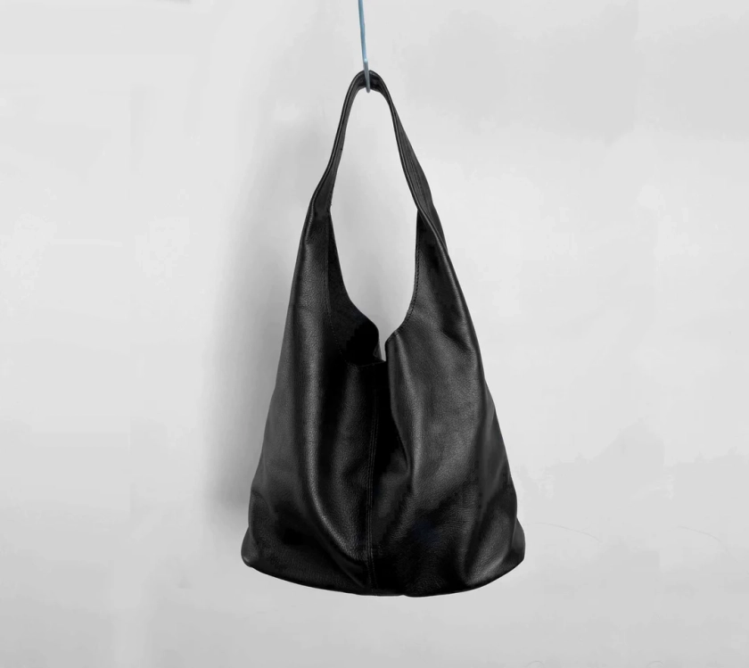 Black Leather Tote Bag Medium, Leather Sling Bag Shoulder Bag, Leather Handbags Top Handle Bag, Working Bag Shopping Bag, Birthday Gift - Etsy Australia