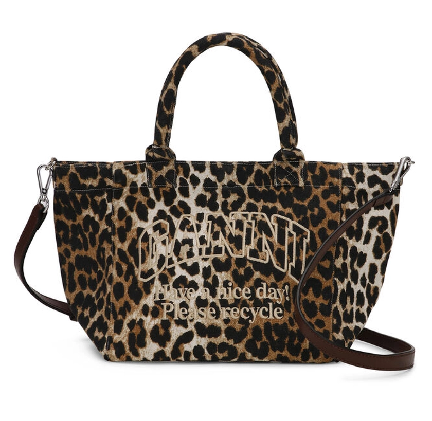 Leopard Small Shopper | GANNI NL