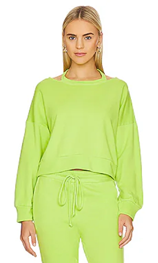Lanston Open Neck Pullover in Cyber from Revolve.com