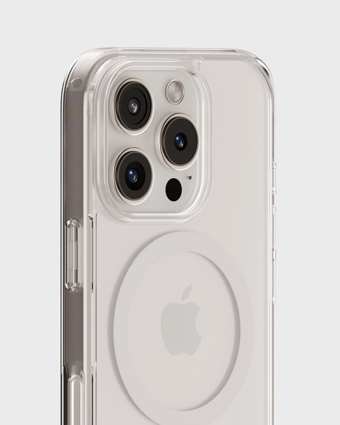 Phone Case MagSafe White/Transparent iPhone 16 Pro - Holdit