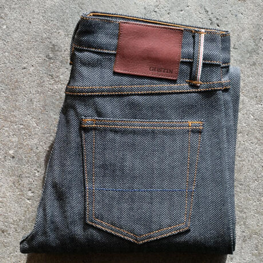 562 Selvedge Herringbone Denim | Gustin | Jeans | Selvedge