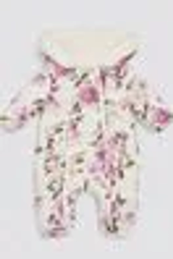 Lipsy White Floral Snowsuit (0-6yrs)