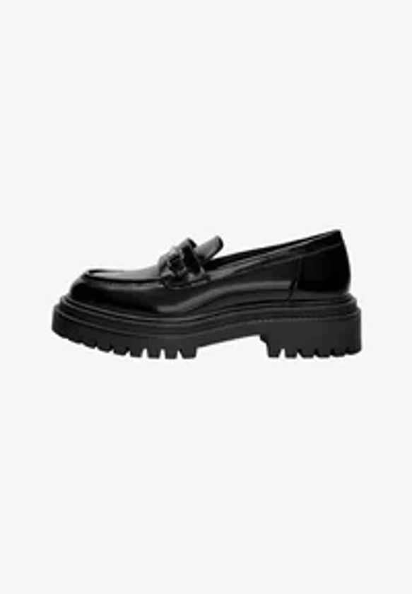 PULL&BEAR WITH DETAIL - Mocassins - black/noir - ZALANDO.FR