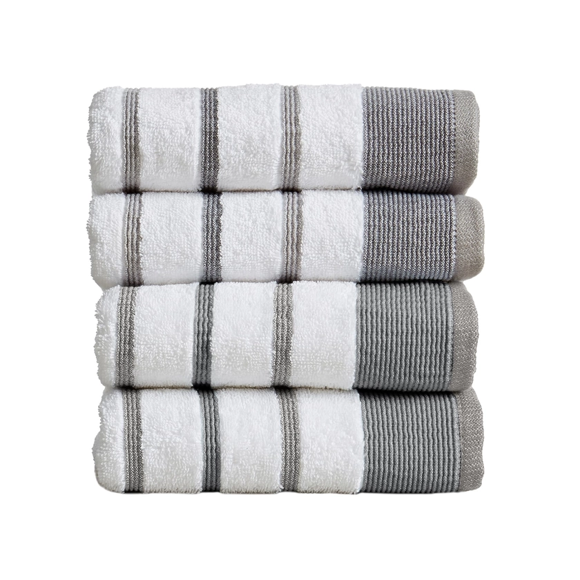 Luxurious Cotton Decorative Stripe Towel Set