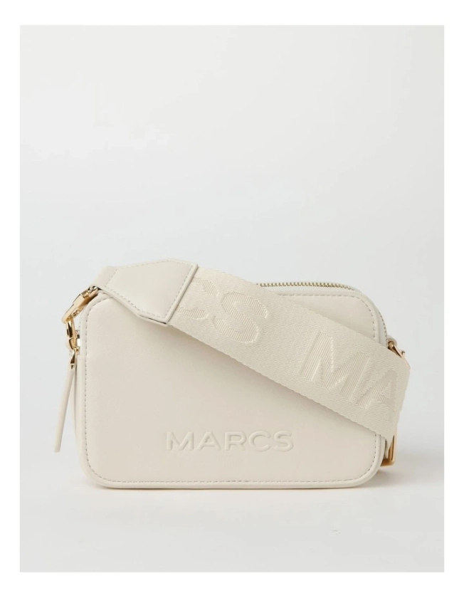 Budapest Camera Crossbody Bag In White