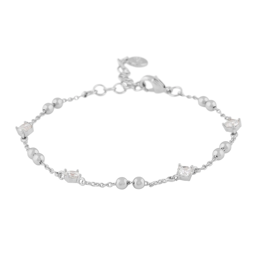 Fanny litet kedjearmband - silver/klar