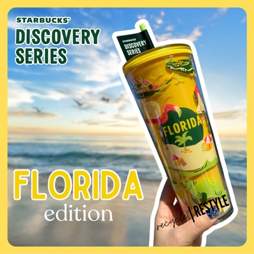 NEW Starbucks Florida Limited Edition Discovery Series 24oz Cold Cup