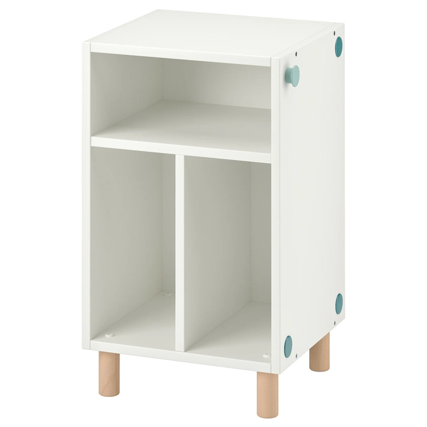 SMUSSLA Bedside table/shelf unit - white