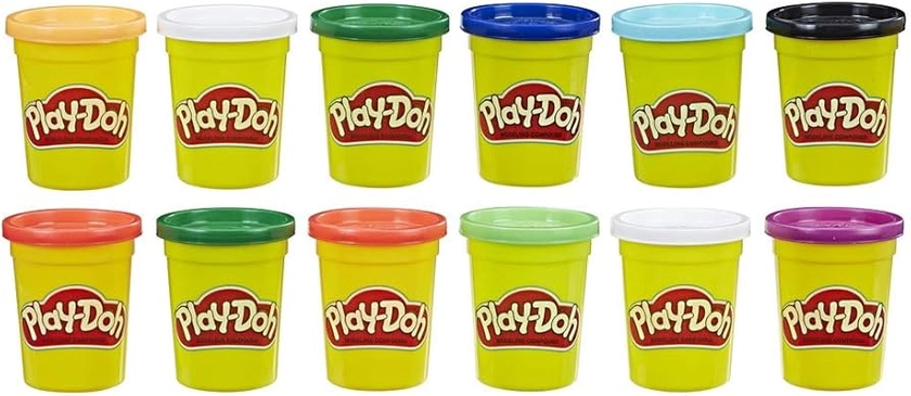 Play-Doh Bulk Winter Colours 12-Pack of Non-Toxic Modelling Compound, 4-Ounce Cans