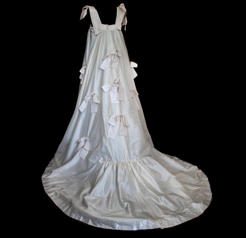 213 Décor Bows Vintage Bow Wedding Dress/asymmetric Silk Taffeta A-line Dress/bride With Big Bows - Etsy Australia