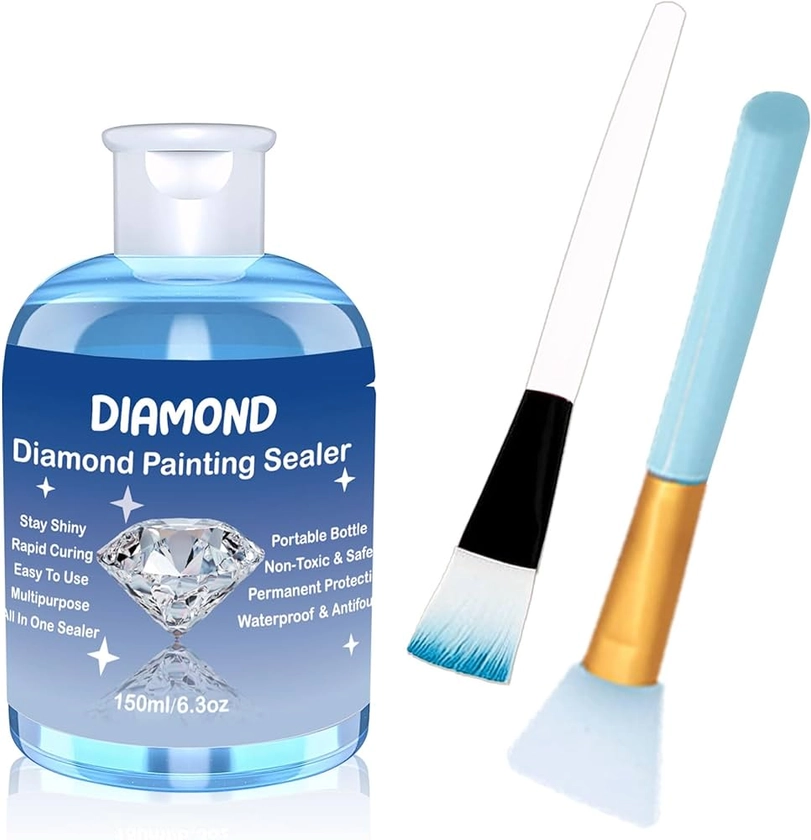 EIGTWEN Diamond Painting Sealer 150ml，Perfect Diamond Painting Accessories, 5D Diamond Painting Glue Can Maintain a Permanent Diamond Painting Art（1 Pcs） : Amazon.co.uk: Home & Kitchen