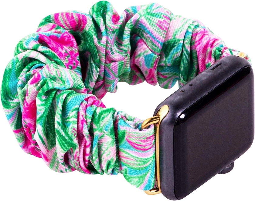 Lilly Pulitzer Scrunchie Band for Apple Watch, Sized to Fit 38mm & 40mm Smartwatches, Compatible with Apple Watch Series 1-6