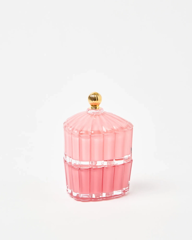 Pink Heart Glass Stacking Trinket Pot | Oliver Bonas