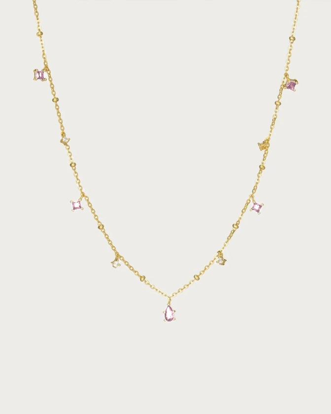 Elysee Necklace in Pink| En Route Jewelry | En Route Jewelry