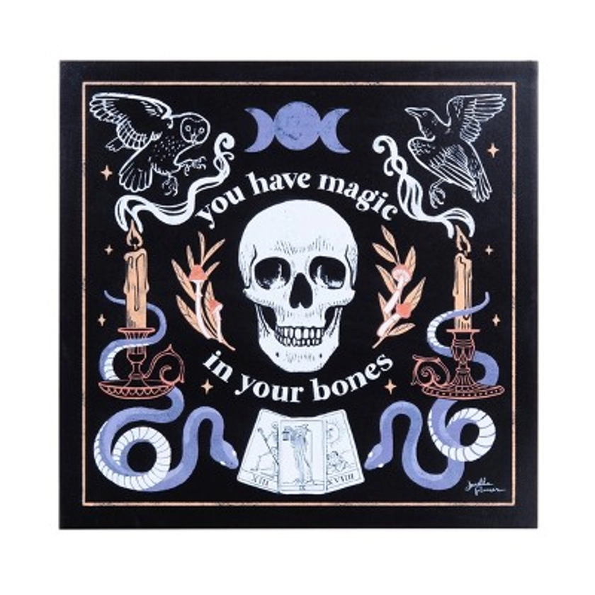 Gallerie II Magic In Your Bones Halloween Wall Art 12 x 12 x 1 Inches.