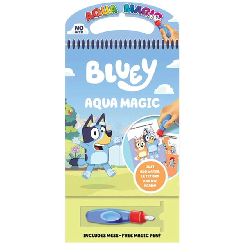 Bluey Aqua Magic Mess Free Colouring Book | The Entertainer