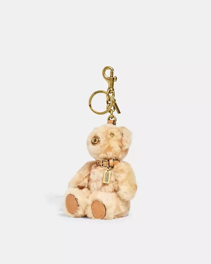 COACH® | Bear Bag Charm In Signature Shearling