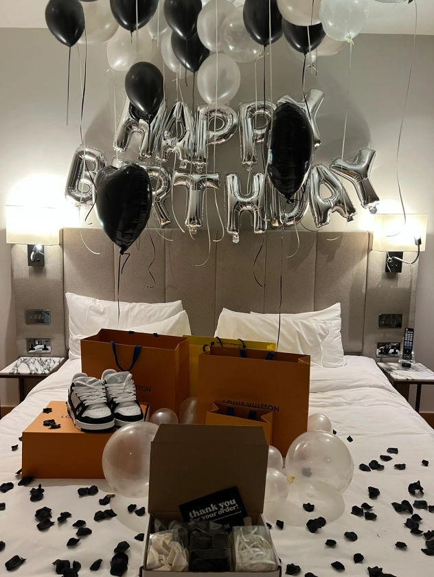 Birthday Set Up Kit (Black, Silver & White)