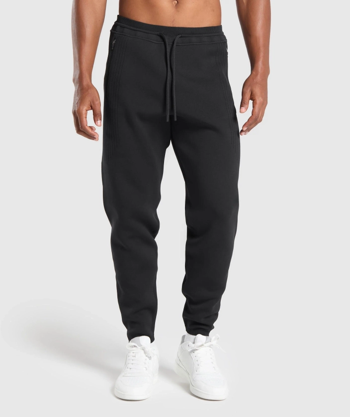 Gymshark Flat Knit Joggers - Black