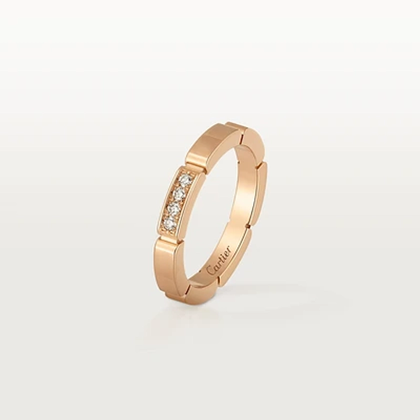 CRB4080500 - Maillon Panthère wedding ring - Rose gold, diamonds - Cartier