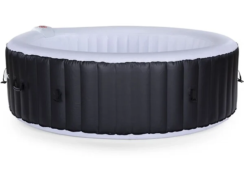 [Spa gonflable "Saint Tropez" en PVC - 6 places - Noir]