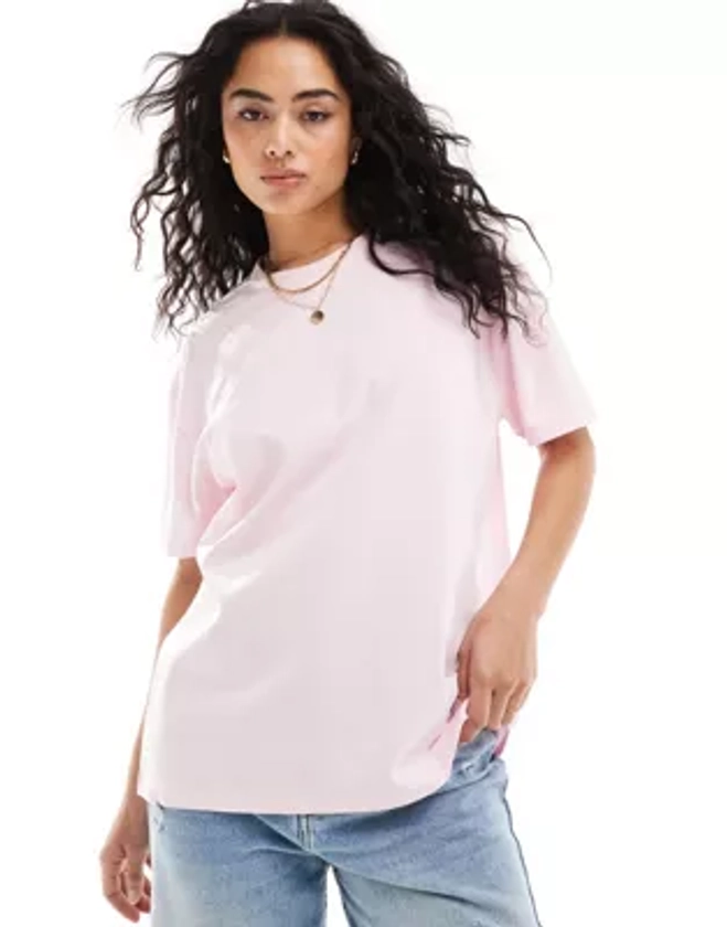 ASOS DESIGN oversized t-shirt in light pink