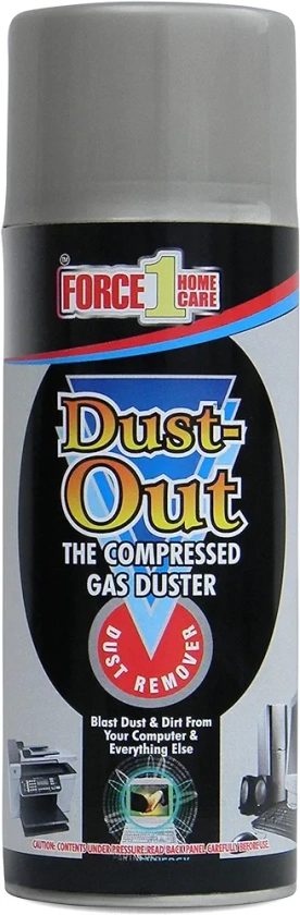 FORCE1 HOME CARE Dust Out Gas Duster Computer Cleaner (250ml) : Amazon.in: Computers & Accessories