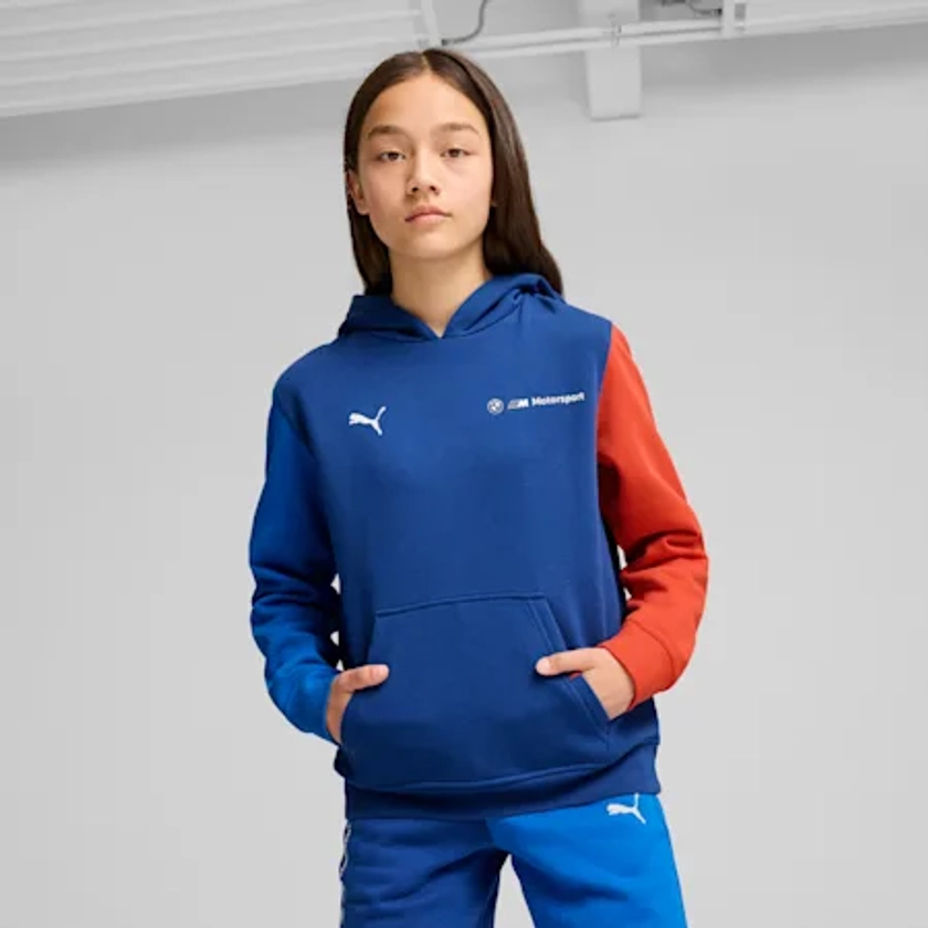 Hoodie en polaire ESS+ BMW M Motorsport Enfant et Adolescent | blue | PUMA