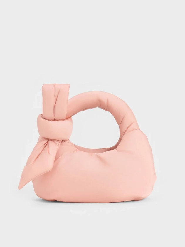 Sac rembourré à noeud Delilah    
         - Rose